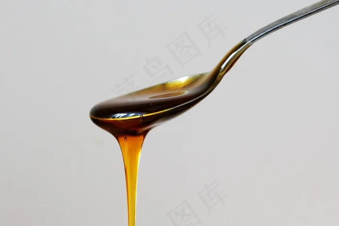 蜂蜜，勺子，食物