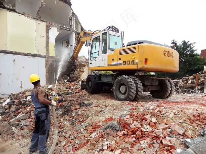 房屋拆除，房屋拆除，挖掘机