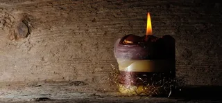 蜡烛，木头，光