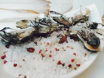 牡蛎,海鲜,贝壳,冰 牡蛎,海鲜,贝壳,冰