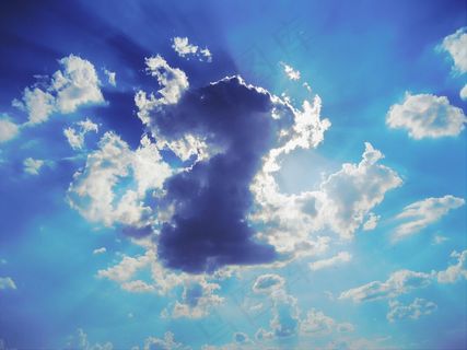 云，天空，光束，天气，空气，光，一天，夏天