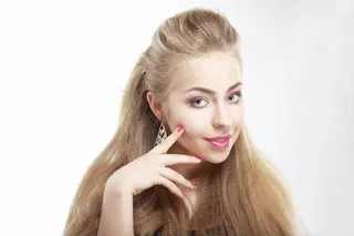 模型，女人，人，美丽，手指，头发，手