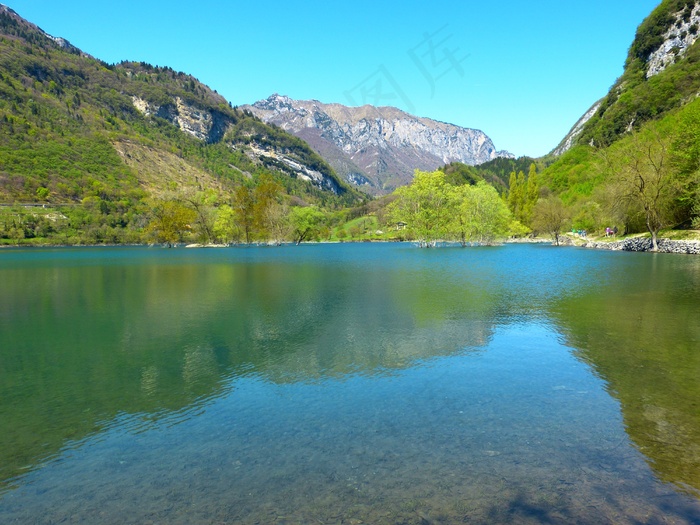 Tenno湖，Lago Di Tenno，意大利，湖，水域