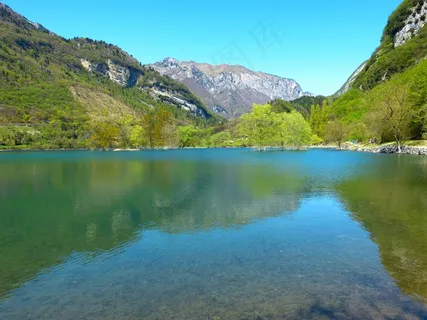 Tenno湖,Lago Di Tenno,意大利,湖,水域 Tenno湖,Lago Di Tenno,意大利,湖,水域