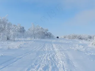 道路，雪，景观，荒野，风景，自然