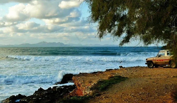 海岸，海，岩石海岸，冲浪，海滩，地中海