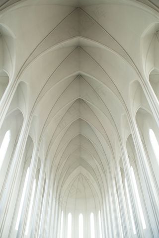 建筑,酒店大厅,床,门,石膏线,轻型建筑建筑白色