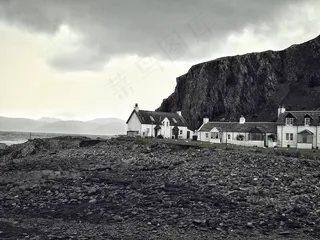 哺乳类,天空,山峦,风景,长城,多云的村庄岩湖