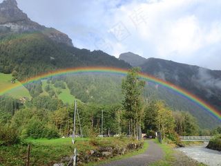 彩虹，雨，景观，自然，天空，天气，心情