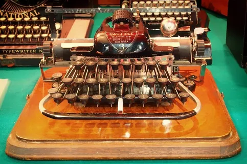 打字机，旧，年份，古董，经典，稀有