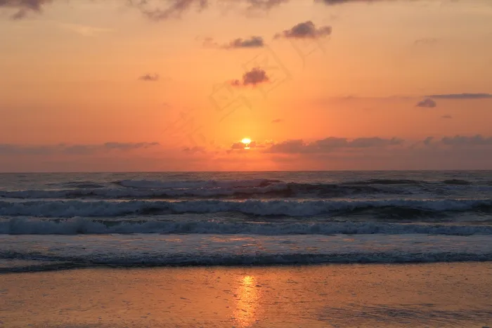 太阳，海滩，海洋，日落，热带，水