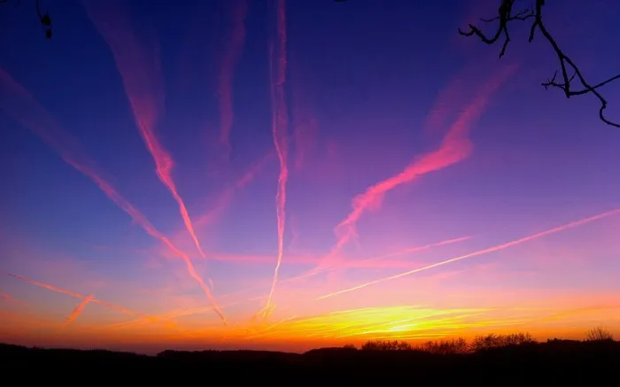 太阳，日落，傍晚的天空，天空，Abendstimmung，自然