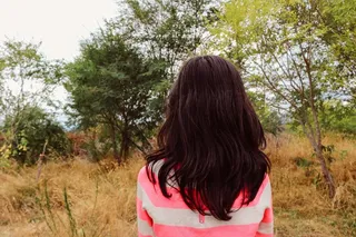 女孩，年轻，女性，儿童，肖像，人，长长的头发