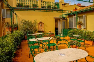 屋顶餐厅，佛罗伦萨，屋顶，意大利，天空