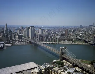 布鲁克林大桥，曼哈顿，天际线，视图，具有里程碑意义