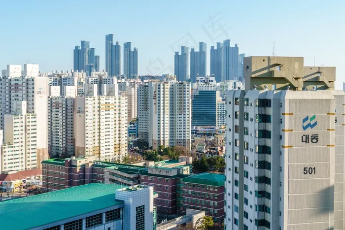 城市，城市，摩天大楼，亚洲，建筑，市中心