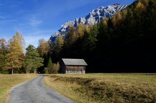 山，高山，秋天，高山路