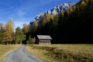 山，高山，秋天，高山路
