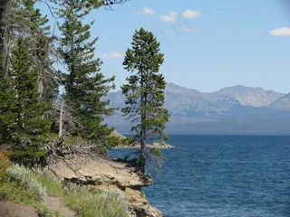 黄石国家公园，山，怀俄明州，水