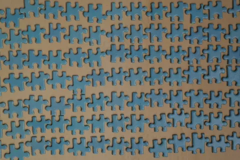 拼图零件，排序，拼图，拼合