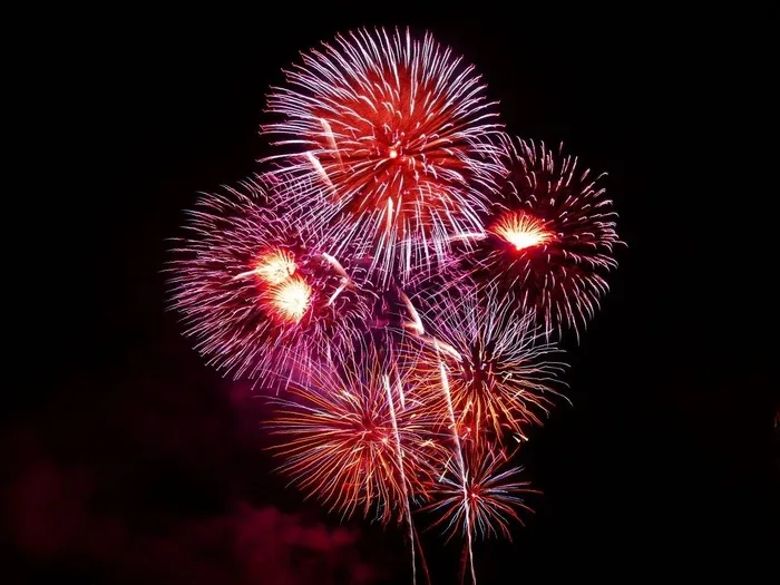 人物活动,firework,灯,焰火,烟火,烟花在夜空中