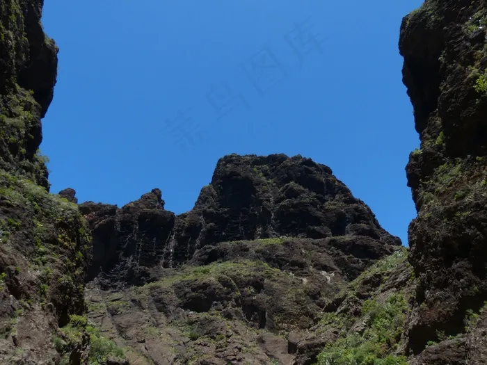 马斯卡峡谷，岩石，峡谷，徒步旅行，特内里费岛