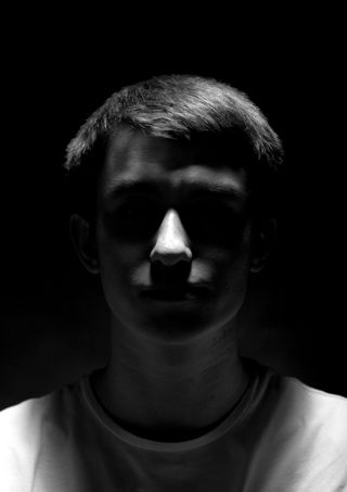 肖像，尝试，男孩，朋友