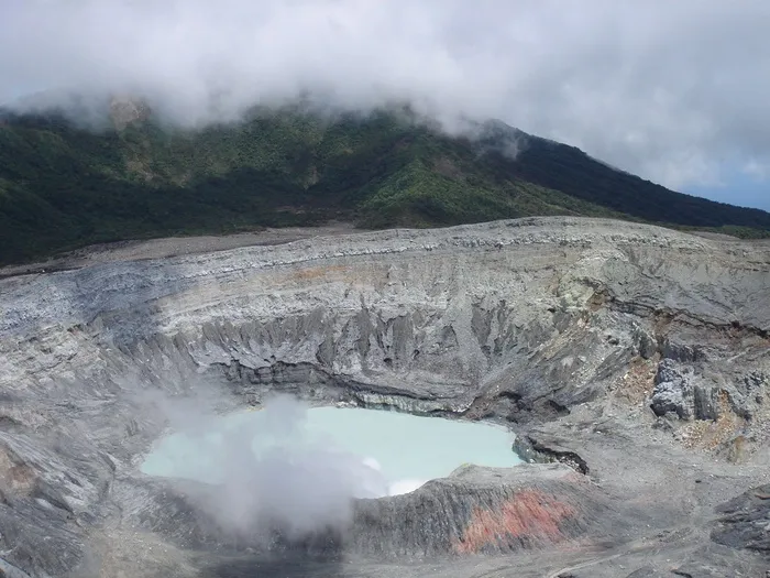 火山，雾，云