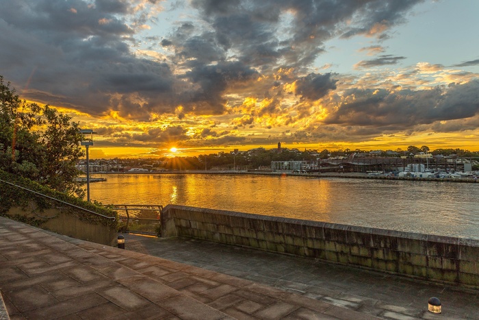 日落，景观，自然，日落景观，天空，太阳