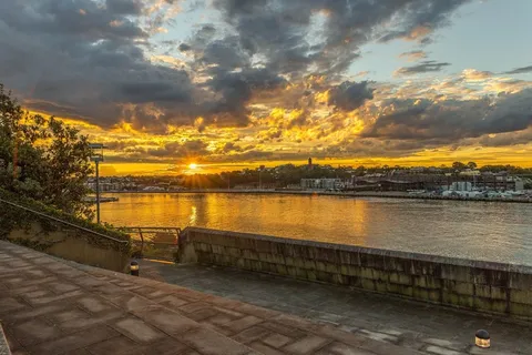 日落，景观，自然，日落景观，天空，太阳