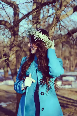 女孩，值得，女性，意见，模型，鲜花，花圈