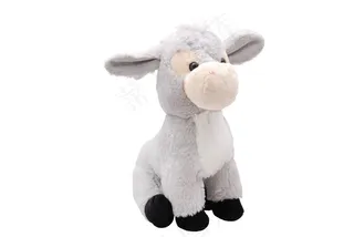 毛绒玩具,毛绒玩具熊,玩具,填充玩具,熊,白色背景上的玩具驴