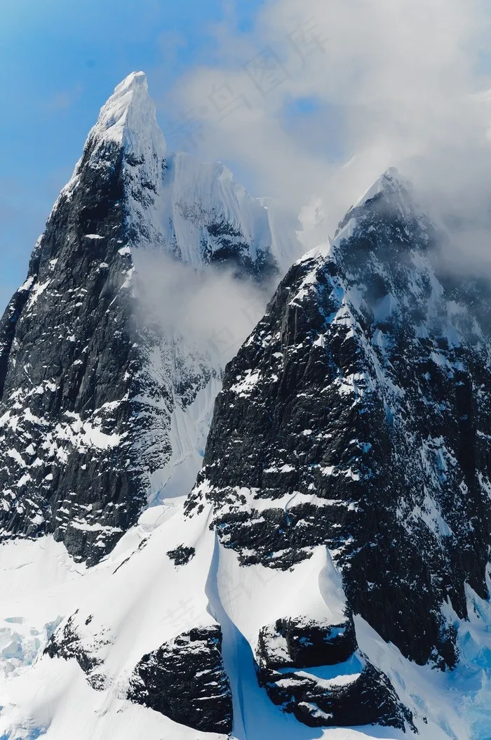 山，南极洲，冰，冰山，风景