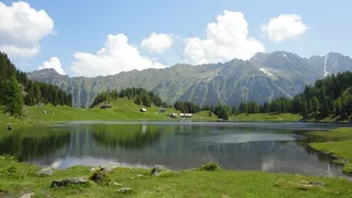 大自然，Bergsee，高山，水，奥地利