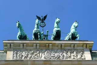 勃兰登堡，目标，柏林，Quadriga，德国，建筑