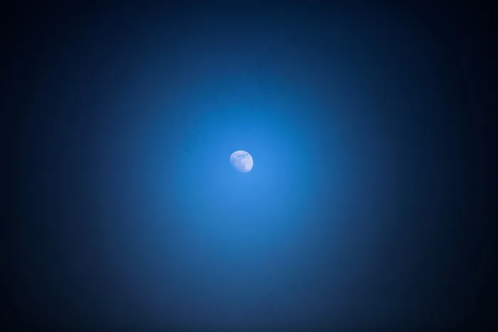 宇宙天文,模糊图片,天空,月亮,灯,天空夜浪漫蓝色
