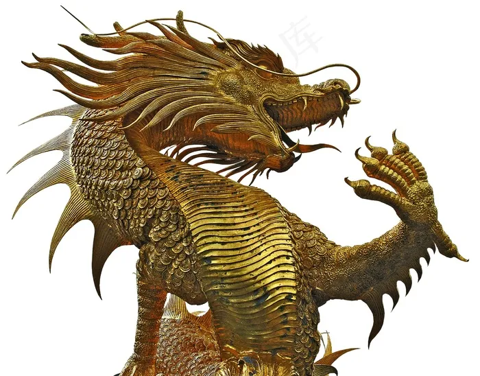 雕塑，龙，金，免费