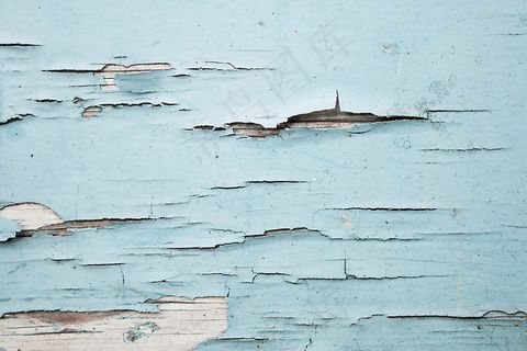 蓝色，墙壁，纹理