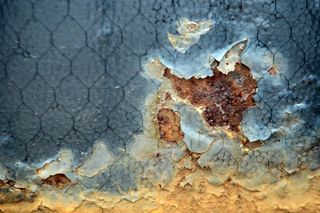 铁锈，那些，老，城市，金属，生锈，工厂