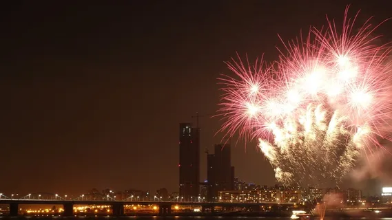烟花,夜景,节日,首尔,汉江 烟花,夜景,节日,首尔,汉江