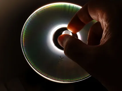 Cd，Dvd，数据，数据存储，手，访问，数据介质