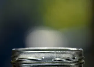 散景，罐，玻璃，绿色，性质，容器，瓶