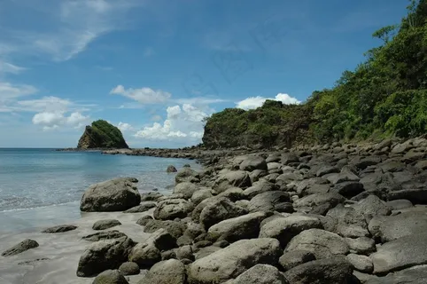 海,丛林,海滩,石头,水,海洋,蓝色,天空 海,丛林,海滩,石头,水,海洋,蓝色,天空