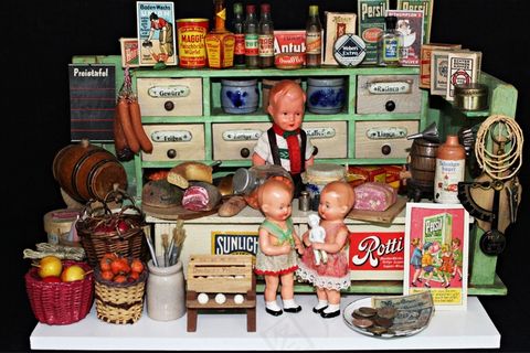 商店，历史，儿童玩具，儿童，娃娃