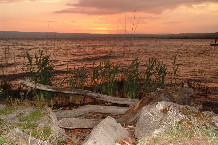 意大利，Lago Di Bolsena，湖，日落，心情