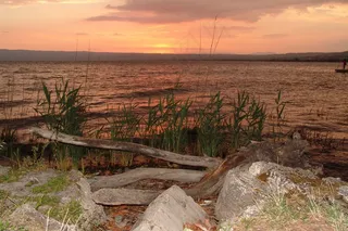 意大利，Lago Di Bolsena，湖，日落，心情