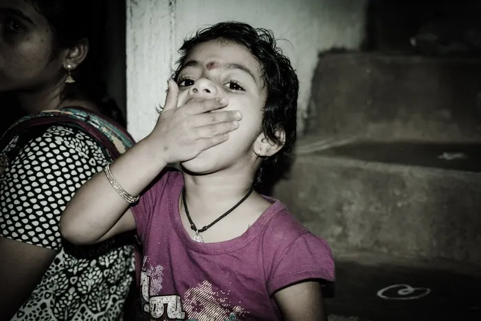 孩子，可爱，吃，快乐，儿童，小小，女孩，年轻