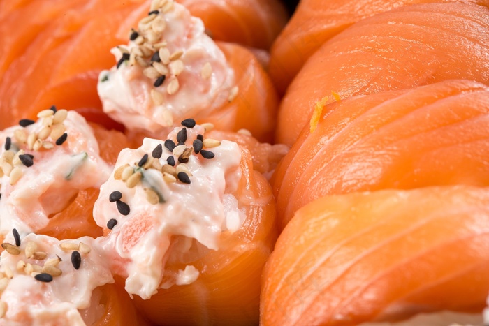 寿司，三文鱼，尼吉里，食品