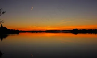 日落，太阳，天空，蓝色，大海