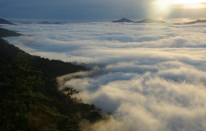 雾，薄雾，景观，自然，雾，山，有雾